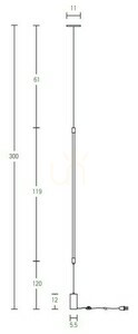 22W LED Light 22W 3000k Aluminum Black Matt ZAMBELIS 2 22W LED Light 22W 3000k Aluminum Black Matt ZAMBELIS small 2