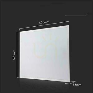 LED panel V-TAC 40W 600x600 backlight 33mm 120Lm/W power supply Philips VT-61040 6500K 4800lm 5 year warranty small 6