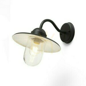 Beacon outdoor wall lamp Black Textured Glass 230 V E27 60 W Ip44