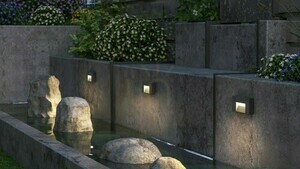 Lutec ARTEO outdoor LED wall light, 11 W, dark grey aluminium, 23 cm, 6417001454 small 3