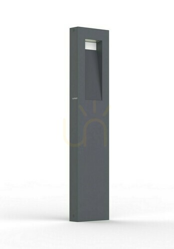 Check Outdoor bollard light Lutec ARTEO LED 12.5 W graphite 75 cm aluminium 7217001454