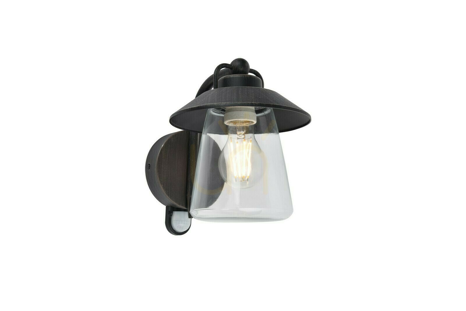 Outdoor Wall Lamp Lutec CATE Black Aluminum 1-Light 5264207213