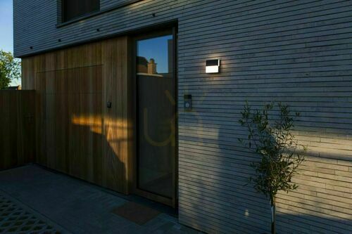 Check Lutec DOMINO LED Outdoor Wall Light 17W 3000K IP65 Grey