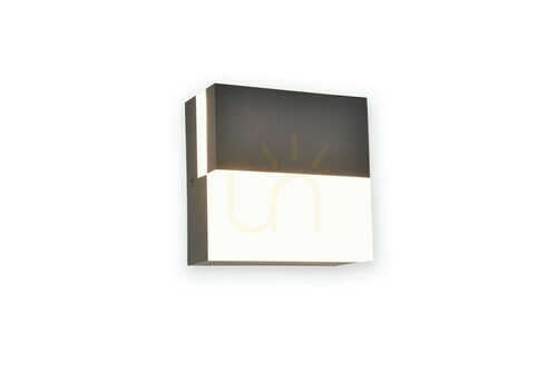 Check Outdoor Wall Lamp Lutec DOMINO LED 17W Graphite Grey Aluminum 5116202118