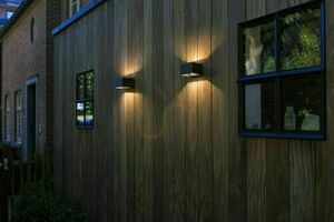 Outdoor Wall Lamp Lutec Gemini LED Grey Aluminum 10.5W 5117101118 small 2