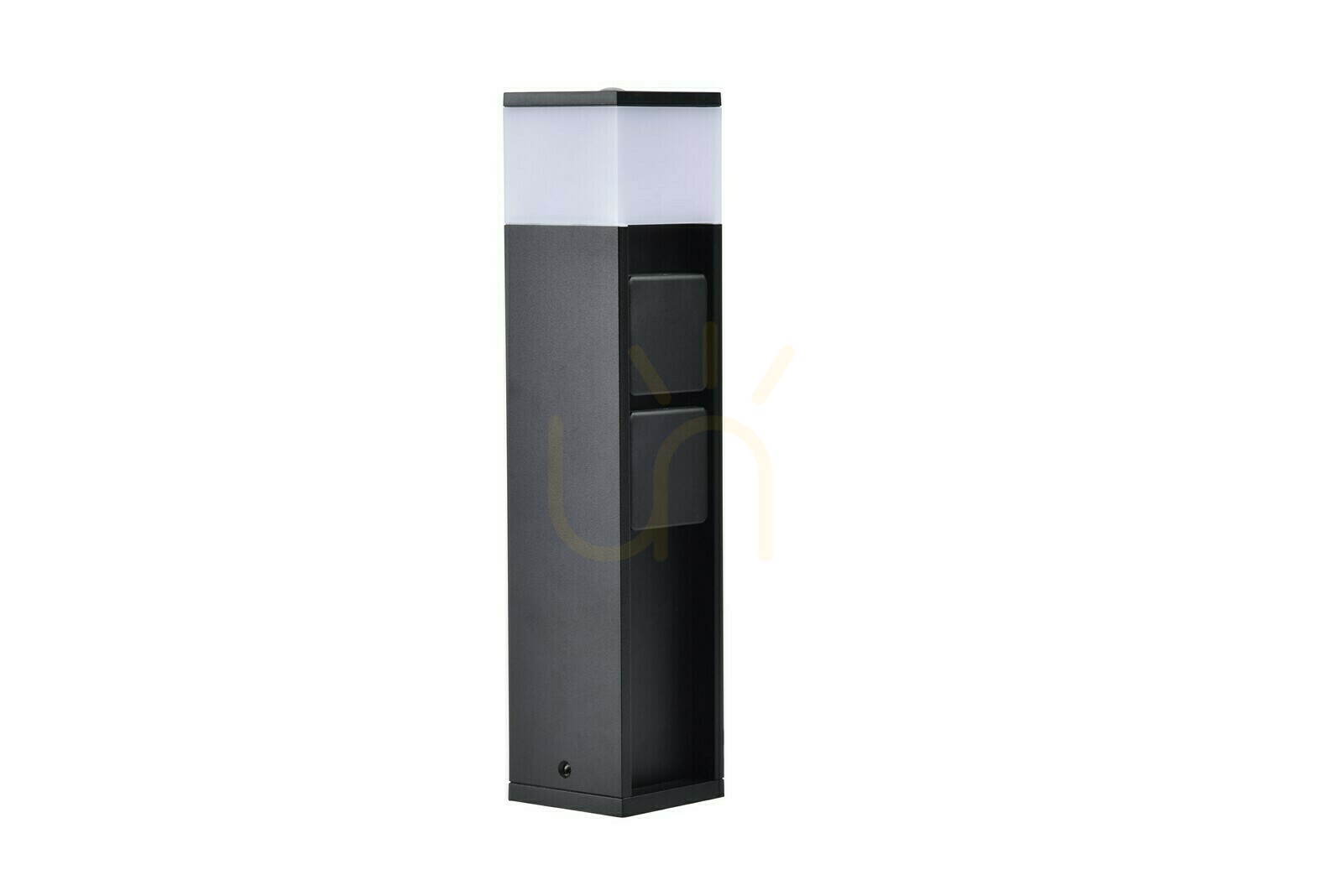 Outdoor Post Light Lutec MAINS 7202203012 Black LED 36.7 cm Aluminium
