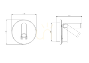 Wall lamp CIRCA W4107-WH White 1xLED small 1