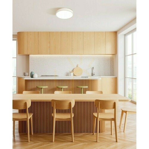Check Italux Botta White LED Ceiling Light 24 W, 30 cm, IP44, PLF-63746-M-WH