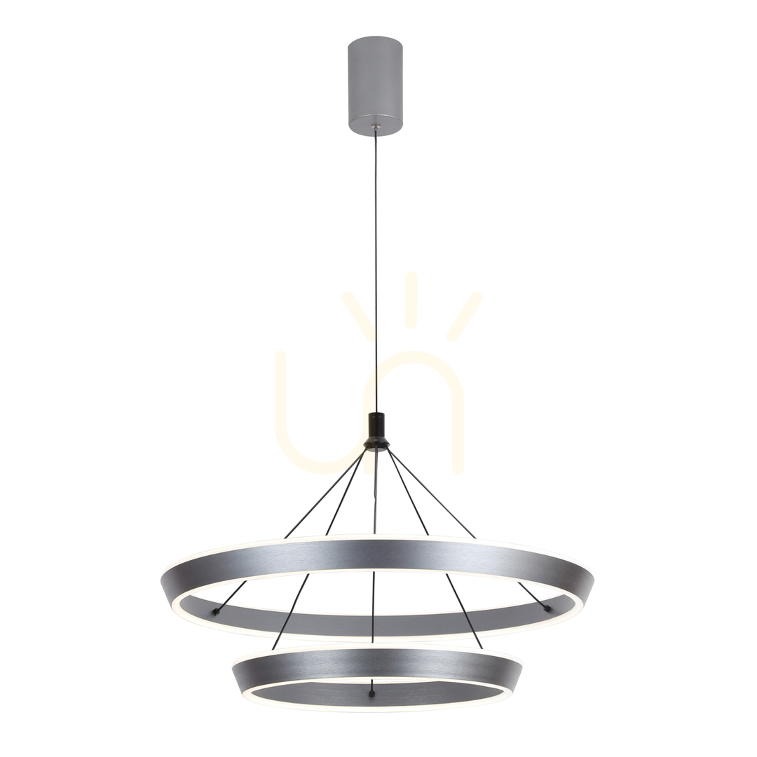 Italux Ottana LED Pendant Light Grey 60 cm PND-64739A-GR
