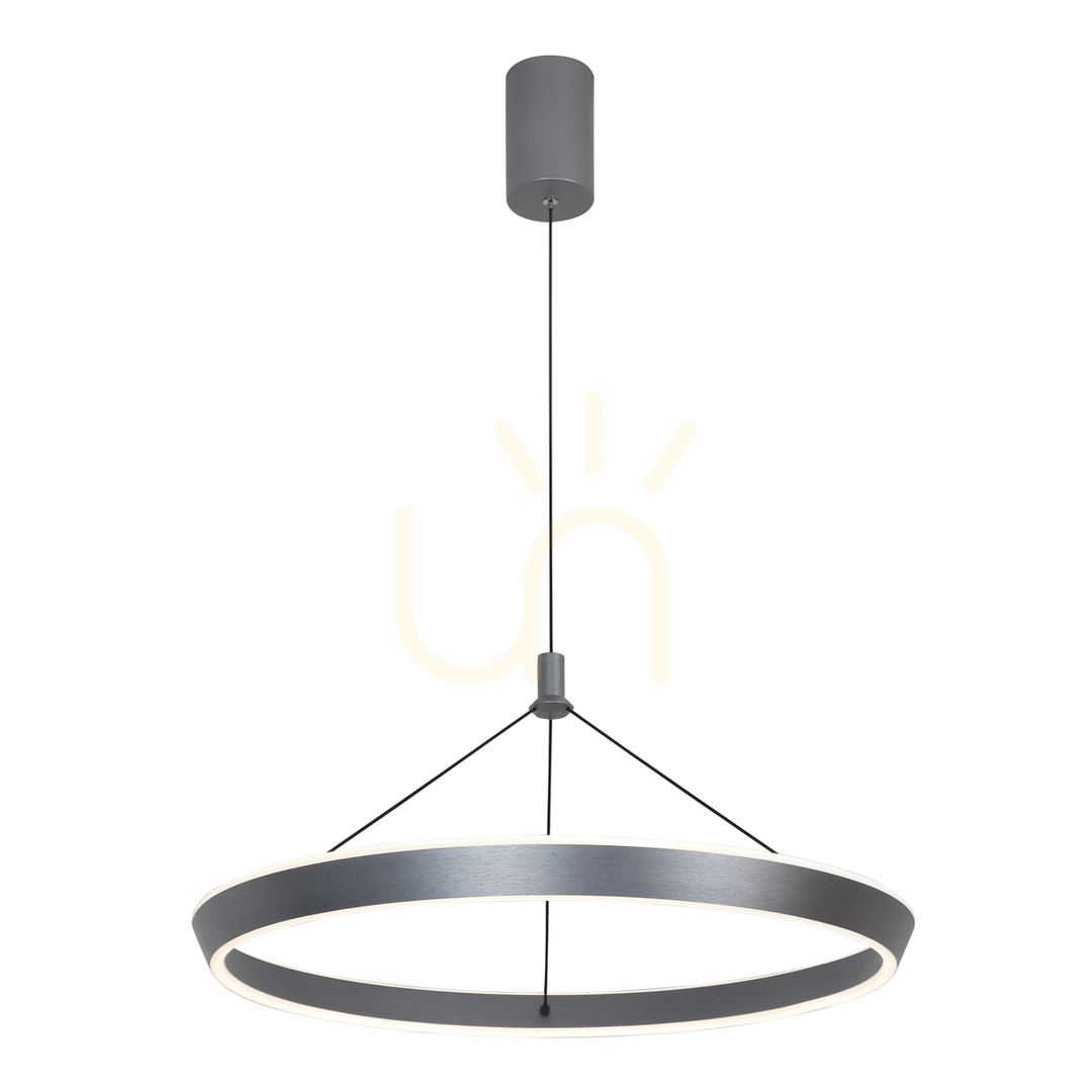 Italux Ottana LED Pendant Lamp Grey 60 cm PND-64739-M-GR