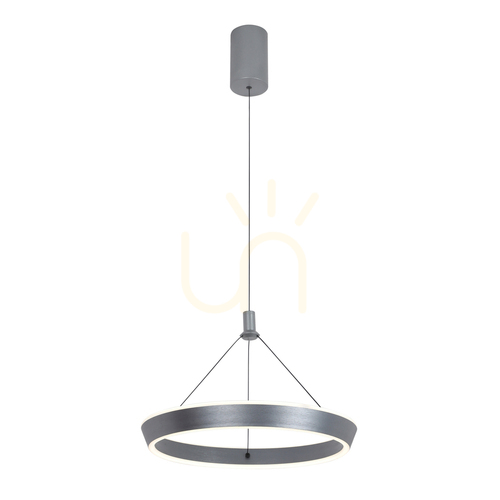 Check Italux Ottana Grey LED Pendant Light 40 cm PND-64739-S-GR