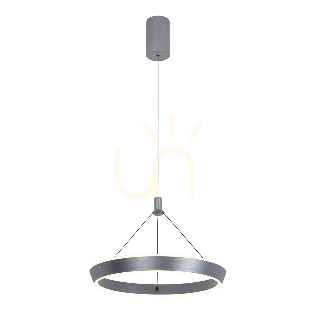 Italux Ottana Grey LED Pendant Light 40 cm PND-64739-S-GR
