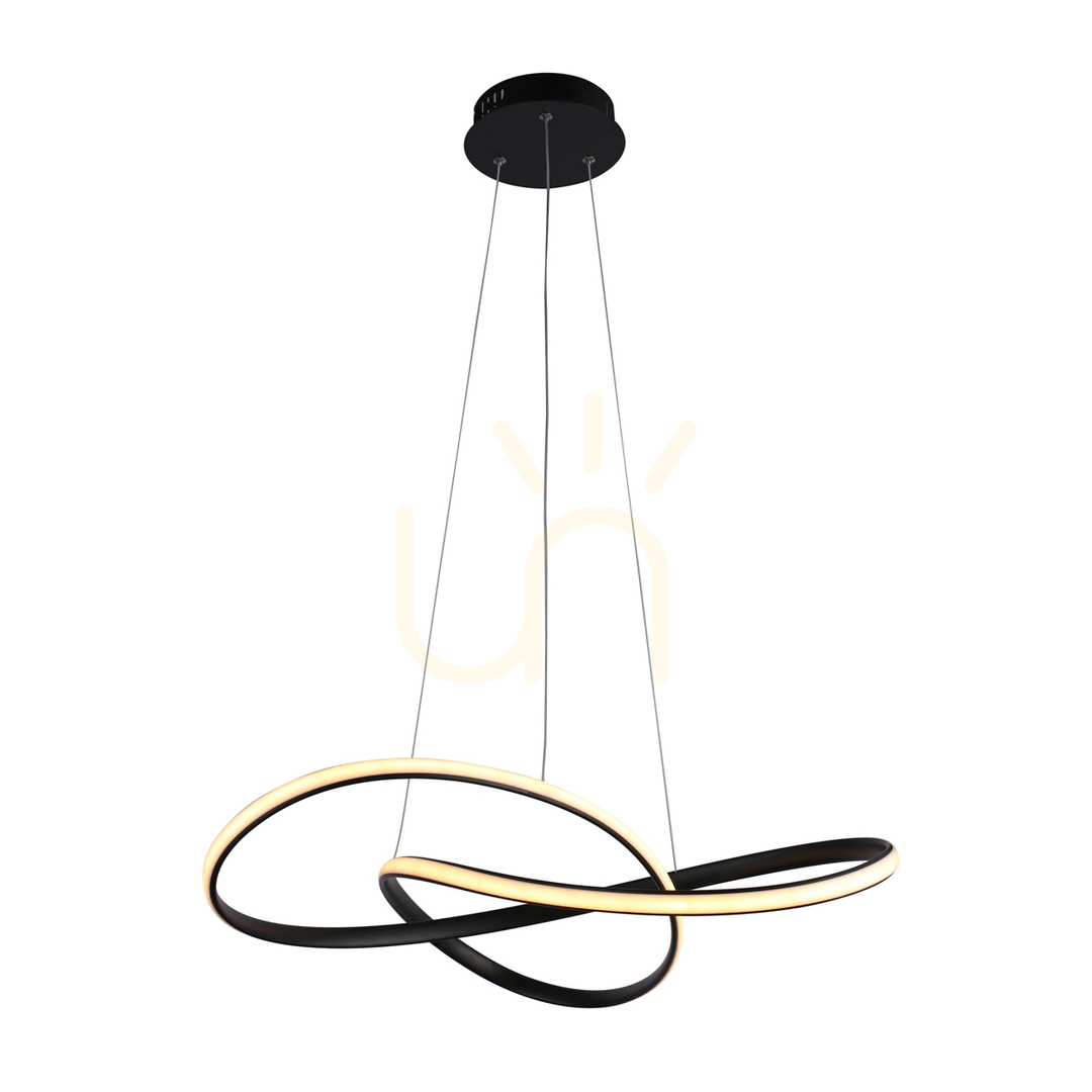 Italux Consa Black LED Pendant Light 50 cm PND-19221C-BK