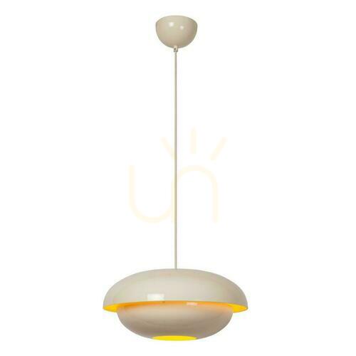 Check Lucide Younes Beige Retro Pendant Light 40 cm Metal E27 65404/40/38