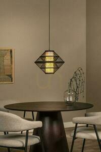 Lucide PASQUINO Black Japandi Pendant Lamp 40 cm Natural Veneer 21445/40/30 small 4