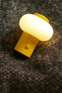 Lucide GUSTAV Yellow Rechargeable LED Table Lamp 0.8 W 2700 K 44520/01/34 small 4