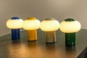 Lucide GUSTAV Cream Rechargeable LED Table Lamp 0.8 W 2700 K Touch Dimmable Ø 8 cm 44520/01/38 small 5