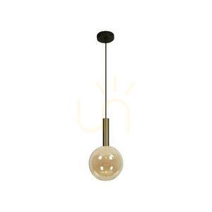 Lucide Josiane Copper Glass Pendant Light 18 cm 21441/01/62 small 2