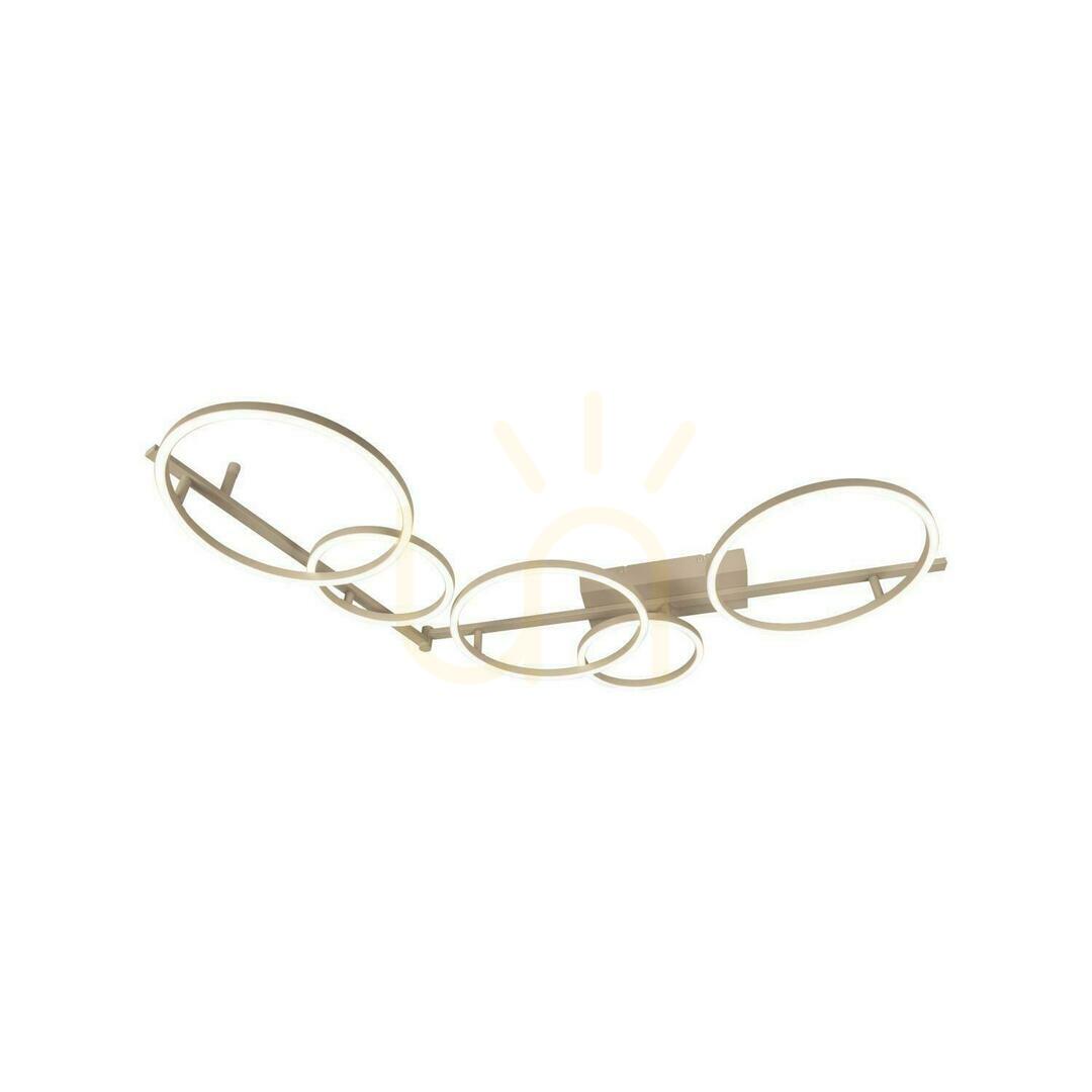 Lucide NICOLA Beige LED Plafond 37W 49cm Aluminum 53113/36/41