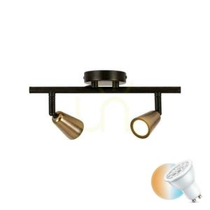 Lucide Tiana 2-Light Beige Metal Wall Lamp GU10 65901/02/05 small 0