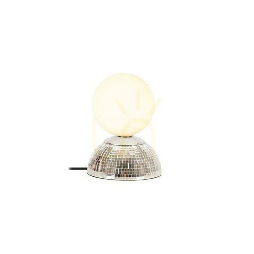 Check Lucide GLITZER Silver Glass Metal Table Lamp 10527/01/14
