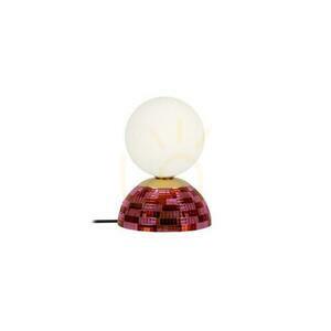 Lucide GLITZER Table Lamp with Pink Base, Glass and Metal, Ø14 cm, G9 10527/01/66 small 2
