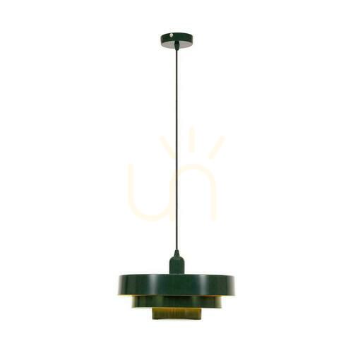 Check Lucide Runa Green Metal Retro Pendant Light 35 cm 21443/35/33