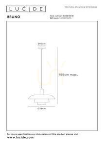 Lucide Bruno Beige Metal Retro Pendant Light 38 cm 21444/38/41 small 5