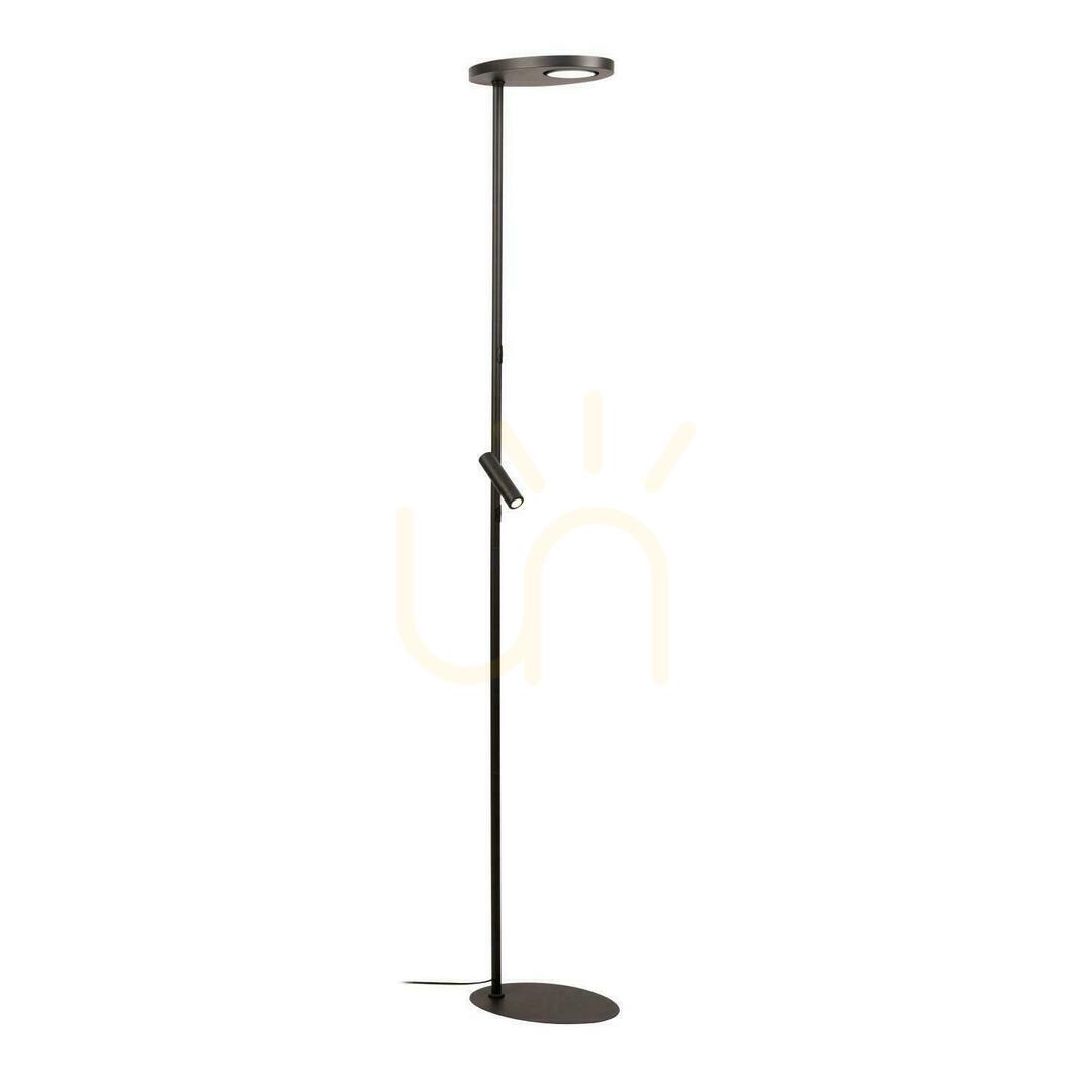 Lucide ORTOLAN Black Metal LED Floor Lamp 177 cm Dimmable 03752/21/30