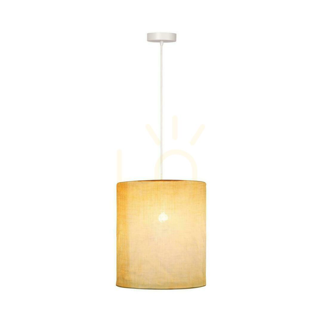 Pendelleuchte Lucide TISSAJA weiß Flachs Beton 30 cm E27 06428/01/31