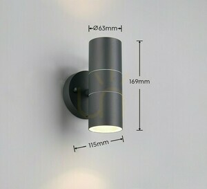 Trio TURIA outdoor wall lamp 260260242 small 5
