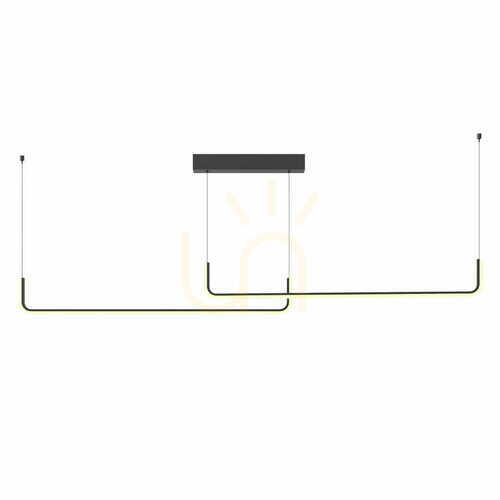 Check Pendant Light Max Light URUS P0645 Black 30W 3000K