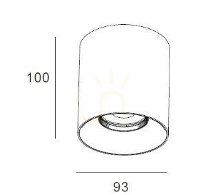 Plafon Max Light BIGFIX C0281 czarny LED 16.2W 3000K ściemnialny small 1