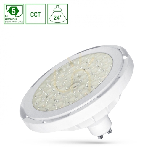 Check LED bulb Ar111 GU10 230V 8.5W Smd 24 St CCT White Spectrum 5 Year Warranty