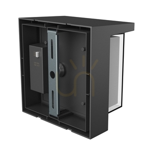 Outdoor wall lamp Verto Square Edge 10W CCT 230V 160/120 St IP65 160 X160 X100mm Black. small 3