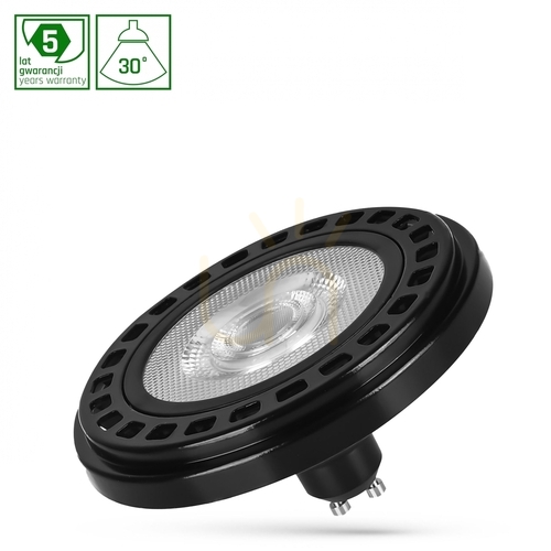 Check LED bulb Ar111 GU10 230V 20W Cob 30 St NW Ra90 Premium Black Spectrum 5 Year Warranty