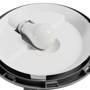 Plafond Nymphea Omni Black E27 230V IP65 Ik08 Fi300 X90mm Black Round. small 4