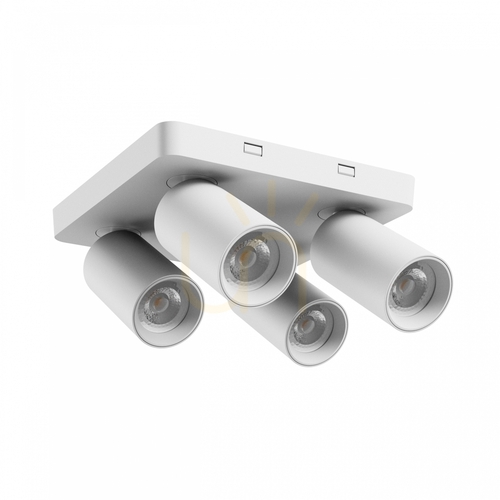Check MADARA Altro Square spotlight 4x GU10 230V IP20 220 X220 X134mm White