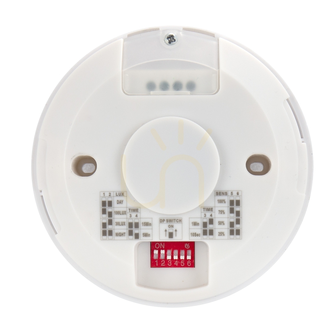 Preview Microwave Motion and Twilight Presence Sensor 360st 800/400W 6m N/T IP20 230 V Microwave Motion and Twilight Presence Sensor 360st 800/400W 6m N/T IP20 230 V