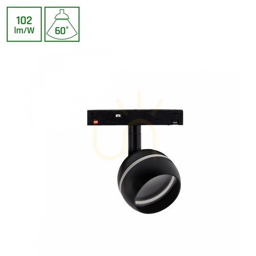 Check System Shift Basic Globe Ring Light Fixture 90mm 10W 2700 K Black