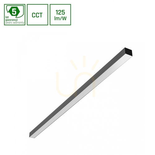 Check ALLDAY BASIC 20 W/30 W/40W 3 CCT 230V 115st IP20 1203x42x37mm Black Op 5 Years Warranty.