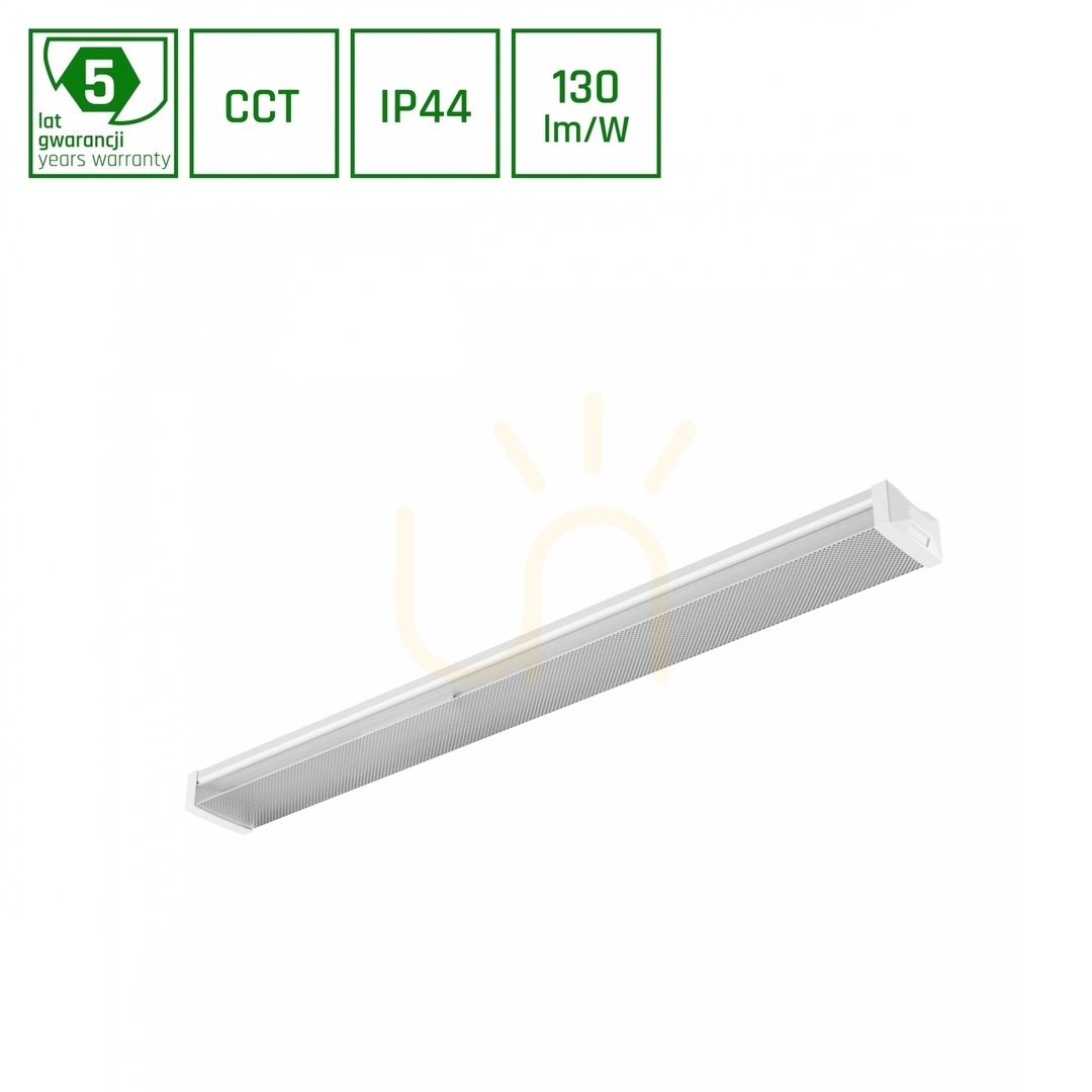 LIMEA PRISMATICA 1200mm Lighting Bar 40 W/30 W/20W 3 CCT 230V 100st IP44 Ik10 1200x115x60mm 5 Years Warranty.