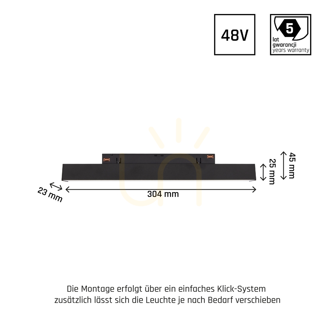 Preview System Shift Smart Line S Linear Light Fixture 304x23x42mm 8W 100st Black CCT/Dim 5 Years Warranty. System Shift Smart Line S Linear Light Fixture 304x23x42mm 8W 100st Black CCT/Dim 5 Years Warranty.