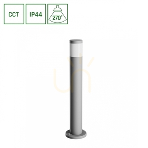 Stella Column GU10 6W CCT 230V 270 St IP44 Outdoor Standing Lamp Ik08 175 X722mm Grey Round. small 0