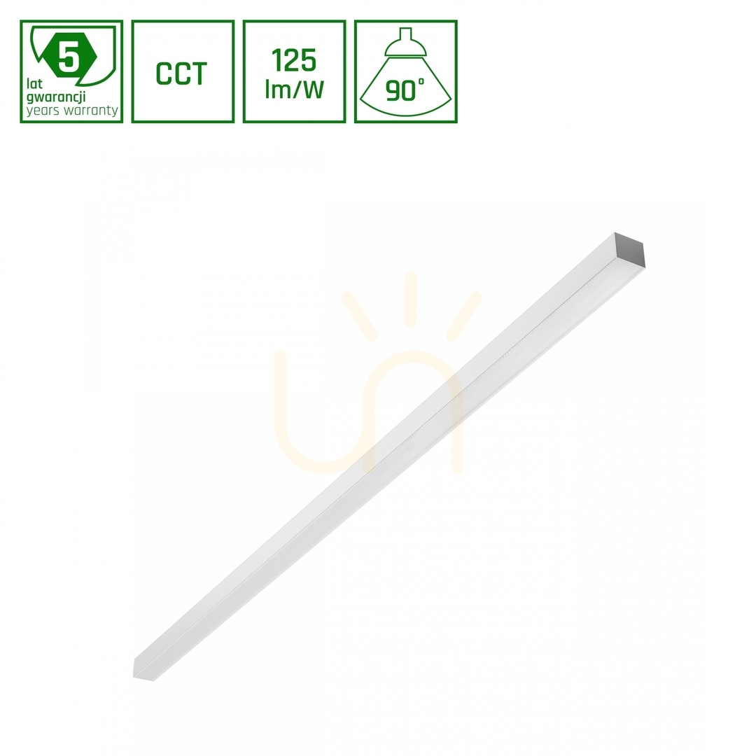ALLDAY BASIC Lighting Bar 50W 3 CCT 230V 90st IP20 1503x42x37mm White Pr Ugr<19 5 Years Warranty.