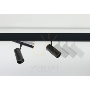Spectrum LED Shift Smart Spot S magnetic track spotlight 6 W CCT black 24° small 11
