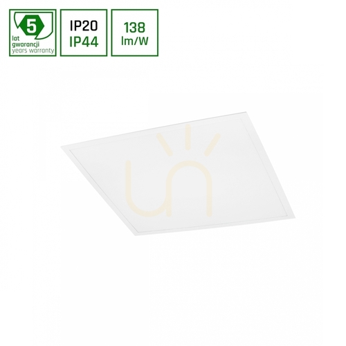Check LED panel ALGINE Backlight 40W CW 230V 120st IP44/Ip20 600x600x32 White 5 Years Warranty.