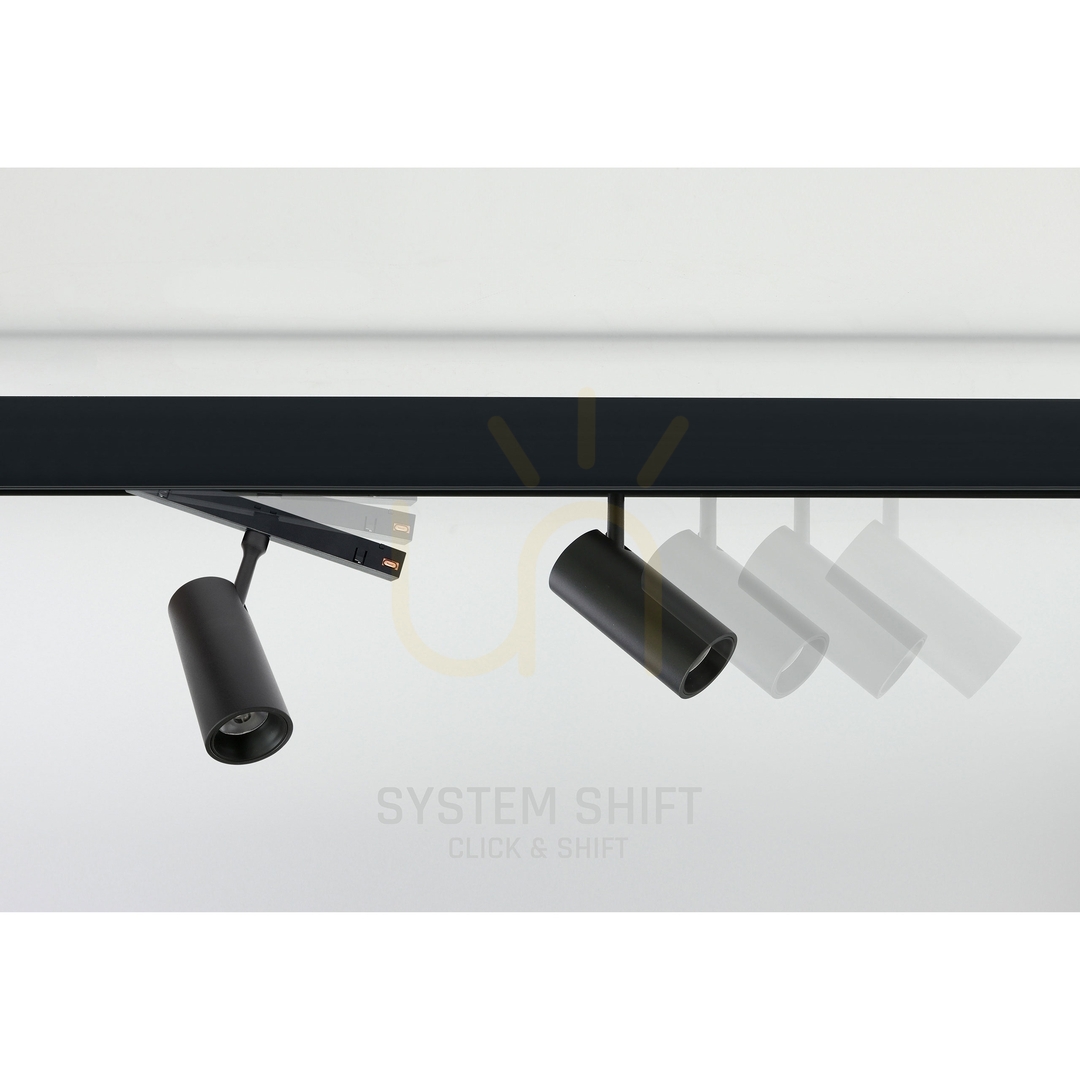 Show Spotlight for Busbars System Shift Smart Spotm Directional luminaire 44x100x145mm 10W 24st Black CCT/Dim 5 Years Warranty. Spotlight for Busbars System Shift Smart Spotm Directional luminaire 44x100x145mm 10W 24st Black CCT/Dim 5 Years Warranty.