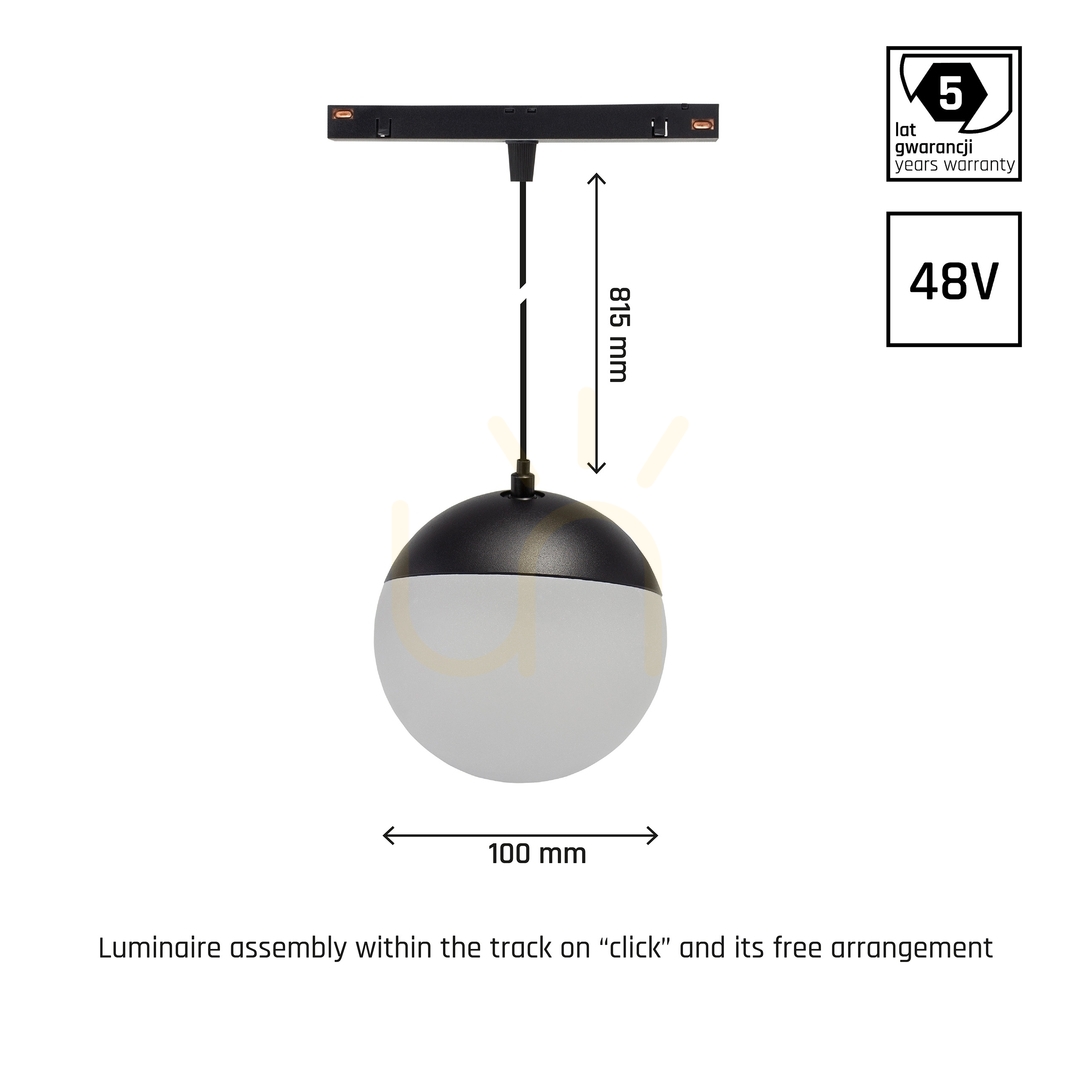 Display System Shift Smart Globe P Pendant Light Fi100 (815mm Cable) 6W 165st Black CCT/Dim 5 Year Warranty. System Shift Smart Globe P Pendant Light Fi100 (815mm Cable) 6W 165st Black CCT/Dim 5 Year Warranty.