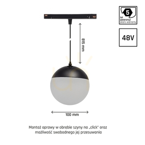 System Shift Smart Globe P Pendant Light Fi100 (815mm Cable) 6W 165st Black CCT/Dim 5 Year Warranty. 5 System Shift Smart Globe P Pendant Light Fi100 (815mm Cable) 6W 165st Black CCT/Dim 5 Year Warranty. small 5